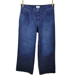 Lane Bryant Wide Leg Jeans Plus 18 Long High Rise Tighter Tummy Control Tall